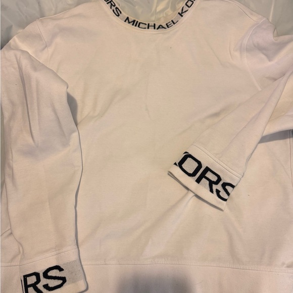 Michael Kors White Pullover with Black Accents